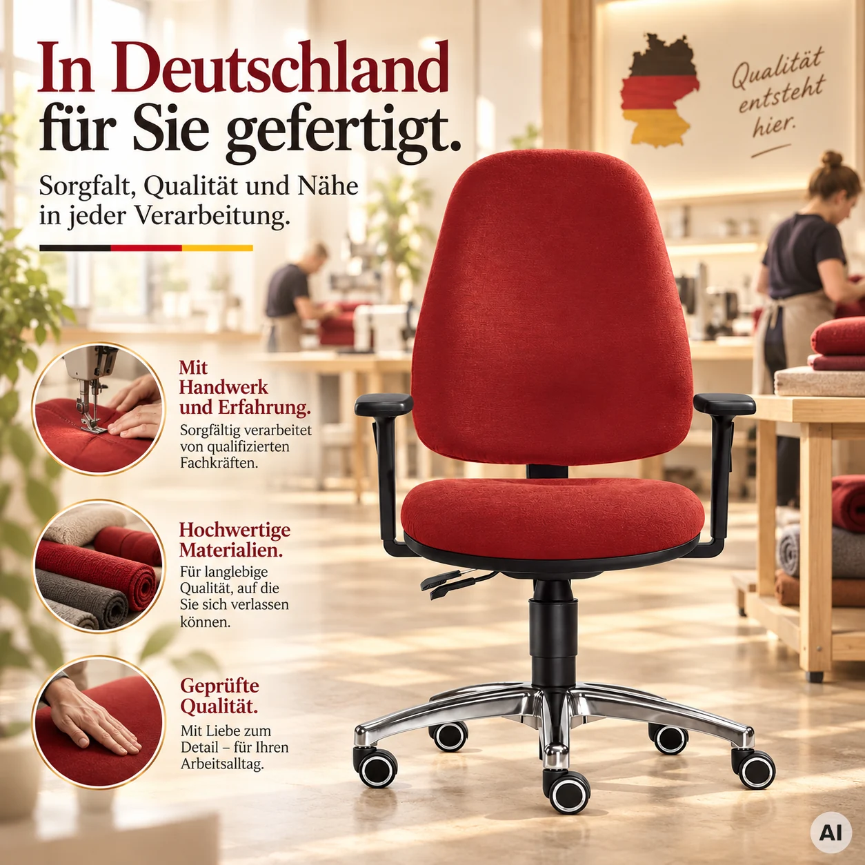 Lady Relax - Hochwertiger Frauen-Bürostuhl